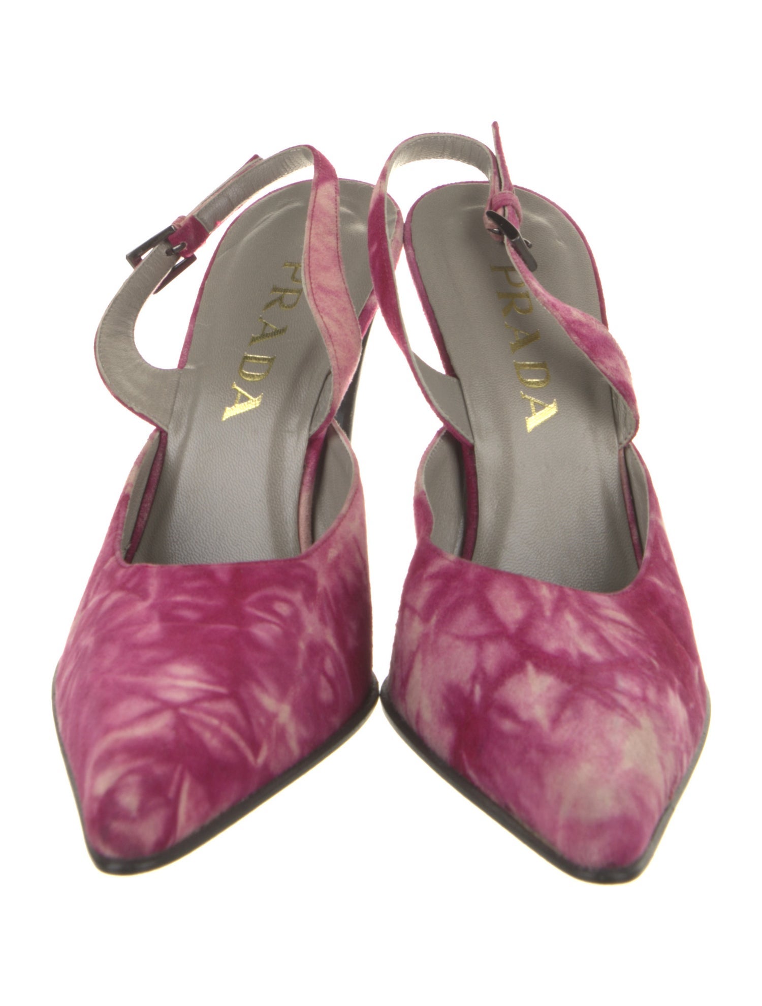 Prada Tie-Dye Print Slingback Pumps
